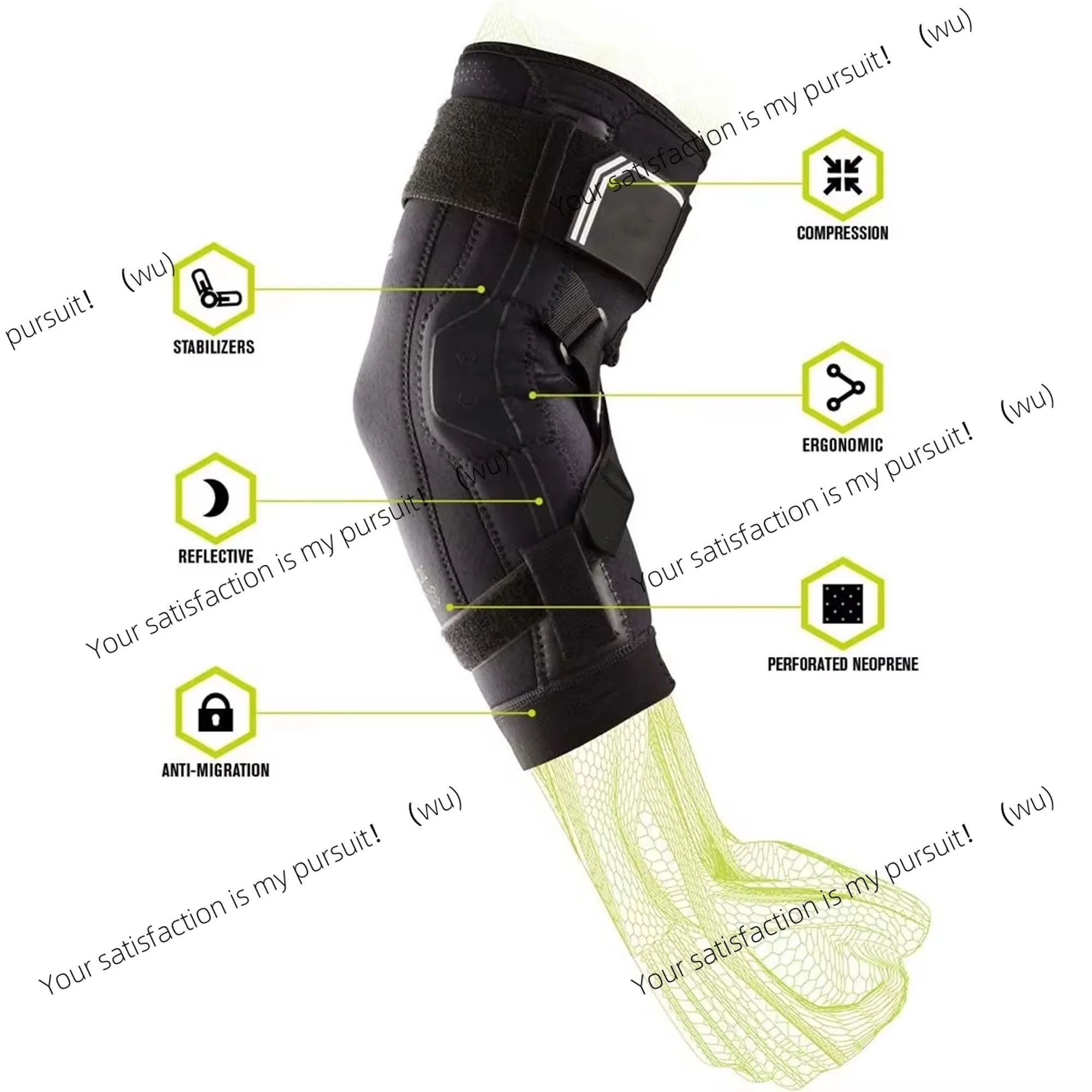 Bionic Elbow Brace Strap  Maximum Hinged Support  Hyperextension, Football, Lacrosse, Rugby, Basketball  Adjustable BOA Golfer's