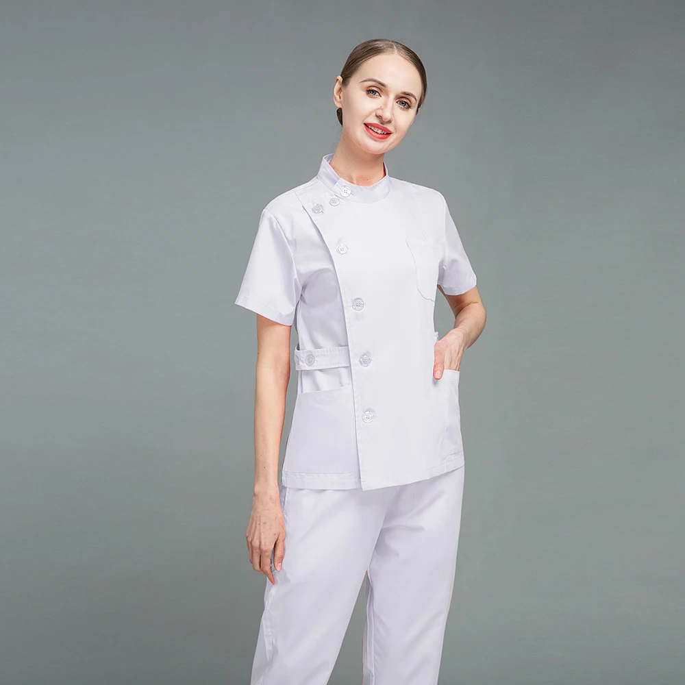 Unisex Pet Grooming Clinic Nursing Clothes Workwear Womens Scrub Sets Tooth Health Check Work Uniform Medical Doctor Suits