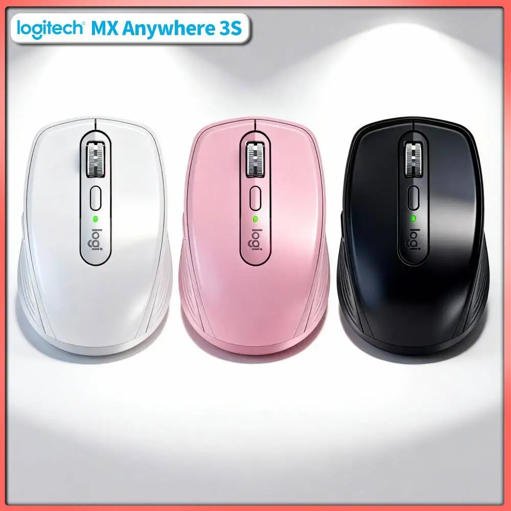 Durable MX Anywhere 3S Mouse - 8000 DPI, Hyper-Scroll Wheel, Silent Click, Ideal for Freelance Watch Designer Travel Work