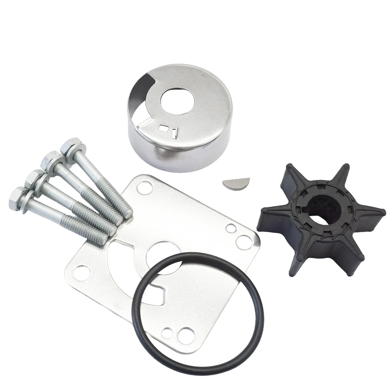 

Marine Water Pump Impeller Repair Service Kit for Yamaha 20 25 HP 2 Stroke Outboard Engines 6L2-W0078-00 18-3431