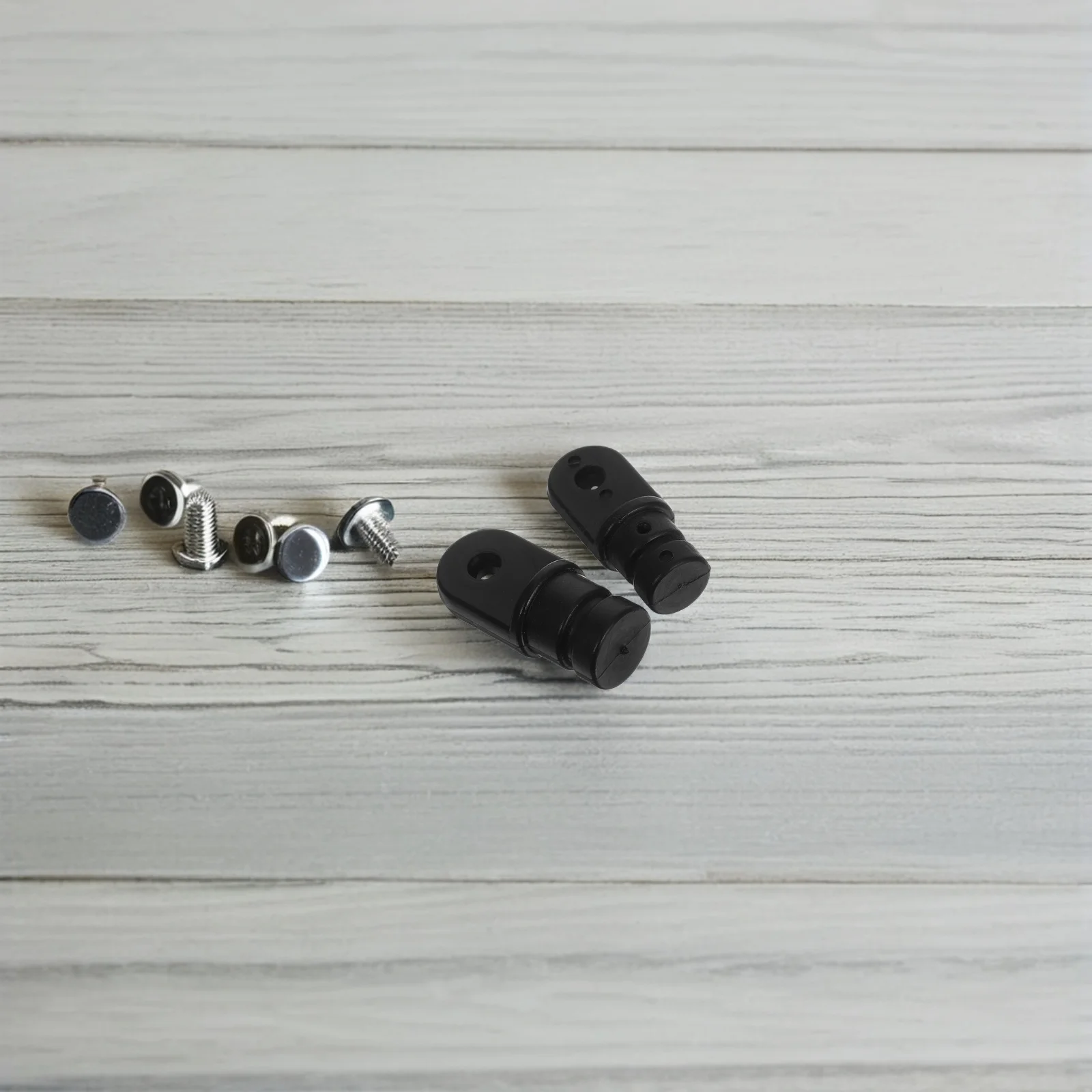 2 قطعة البحرية الأسود النايلون نهاية قبعات الصلبة تصميم يخت الأنابيب 3 4 بوصة 5 8 بوصة استبدال جزء قارب سطح السكك الحديدية غطاء #2