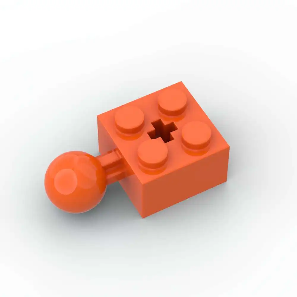 MOC 10PCS 57909 Geändert 2x2 mit Kugelgelenk und Achsloch Bausteine Set Ziegel Pädagogisches Partikel Puzzle Spielzeug kind Geschenk