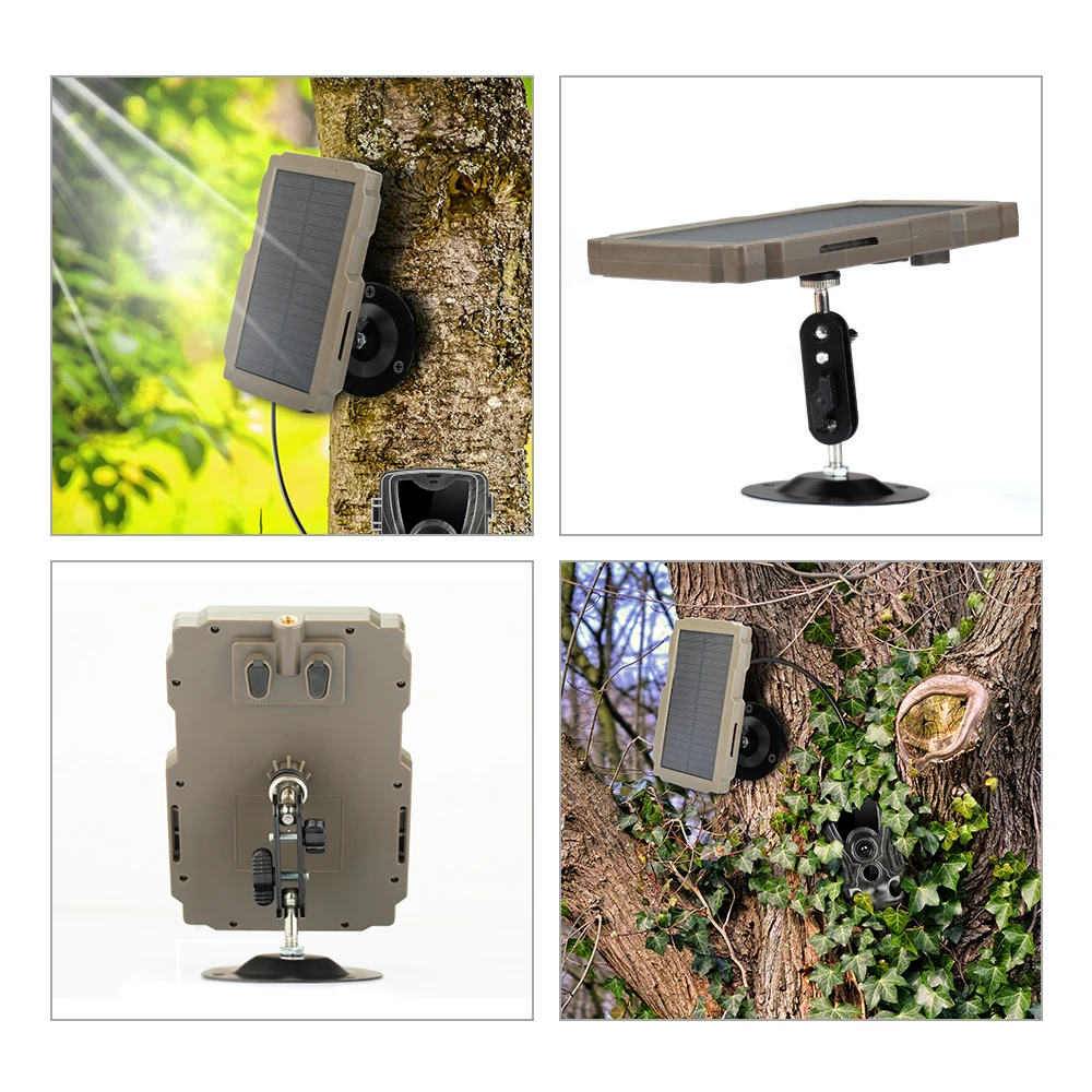 Zonnepaneel Trail Camera Voeding Oplader Batterij Voor Suntek 9V Hc900 Hc801 Hc700 Hc550 Hc300 Serie