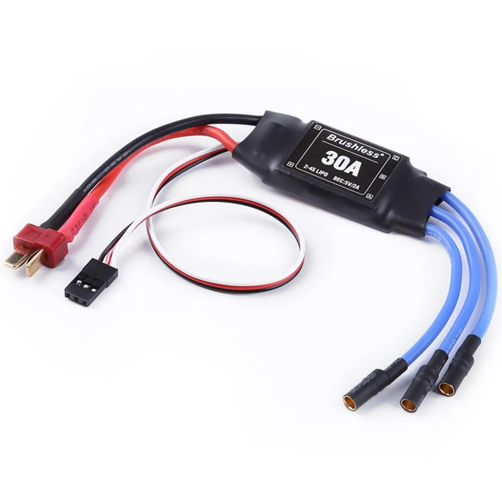 Controlador de velocidade elétrico ESC, RC Quadcopter, Acessórios DIY, 30A, 2-4S, 5V, 2A, BEC, QAV210, F450, F550, 1Pc