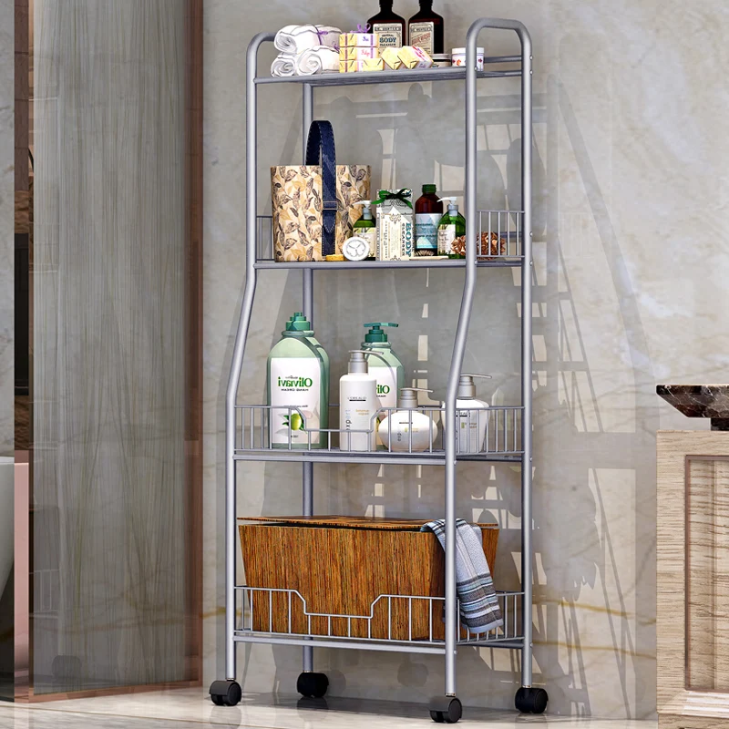 Kitchen storage rack, floor standing multi-layer microwave oven, oven, stainless steel storage rack