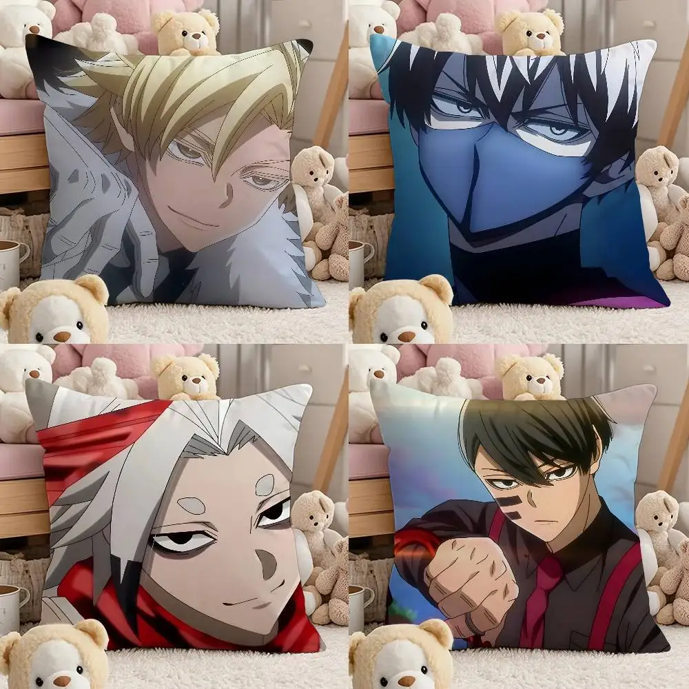

T-Tougen A-Anki Anime Pillow Case Comfort Sofa Bed Silky Elegant Invisible Zipper Custom Decorative Cushion Cover