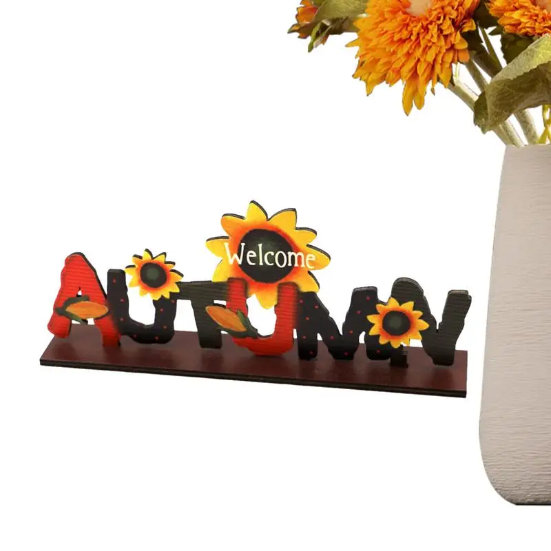 Thanksgiving Decorations For Table Fall Tabletop Wooden Decor Wooden Decor Thanksgiving Decor Autumn Wood Block Sign For Door