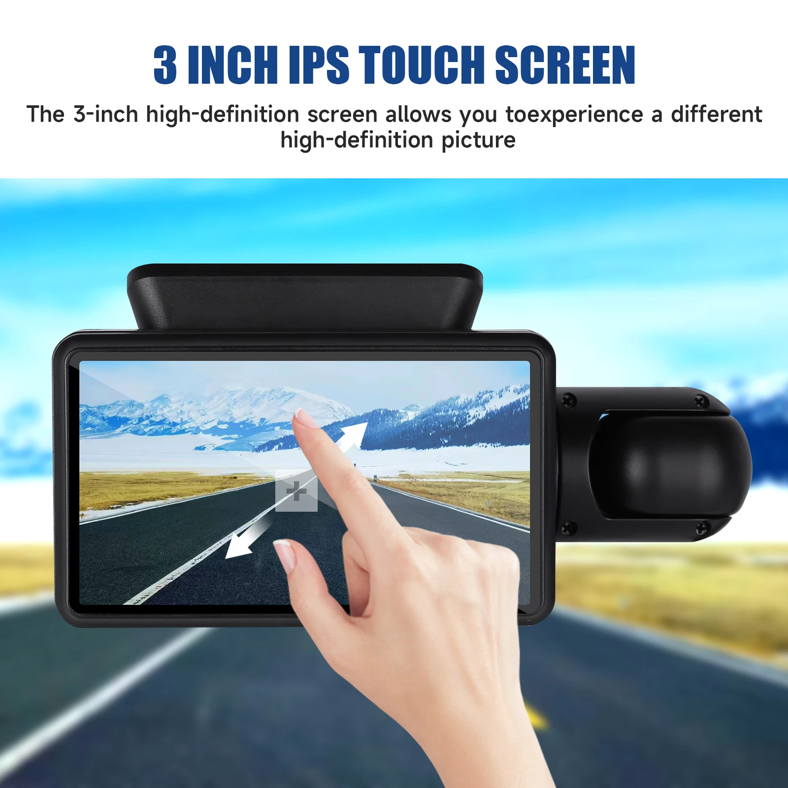 1080P Dual Lens Car DVR Dash Cam Video Recorder G-Sensor Front and Rear Camera