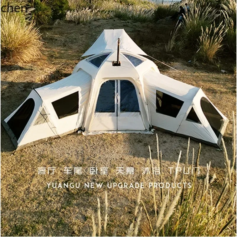 ZP10Ancient Base No. 1 Tent 02 Version Outdoor Tail Ball Tent SUV Universal Extension Tank 300 Camping Camping