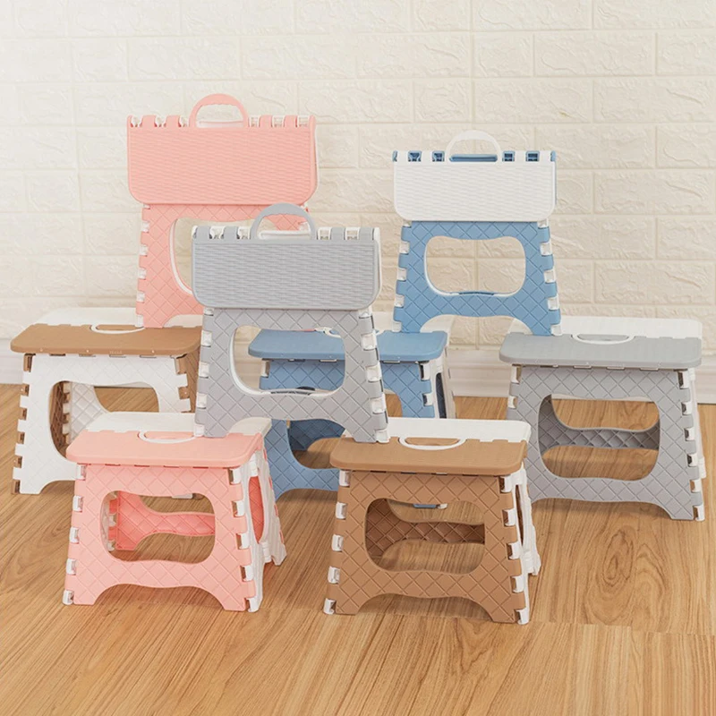 New 2024 Portable Folding Stool Outdoor Folding Chair Thickened Plastic Saddle Chair Suitable For Outdoor Activities And Fishing