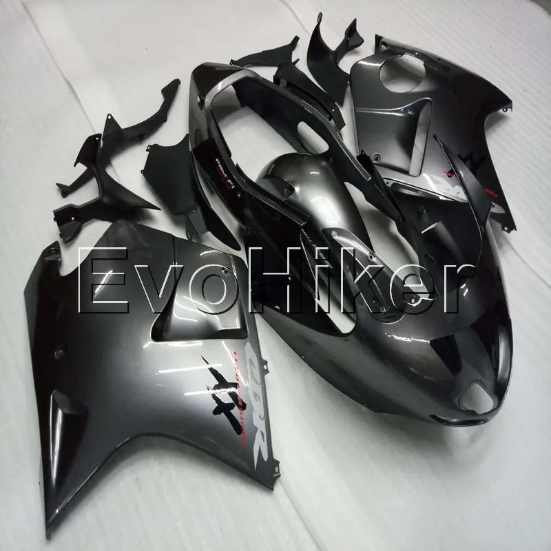 injection Fairings kit for CBR1100XX 1997 1998 1999 2000 2001 2002 2003 silver gray 97-03 ABS Plastic Bodywork Set