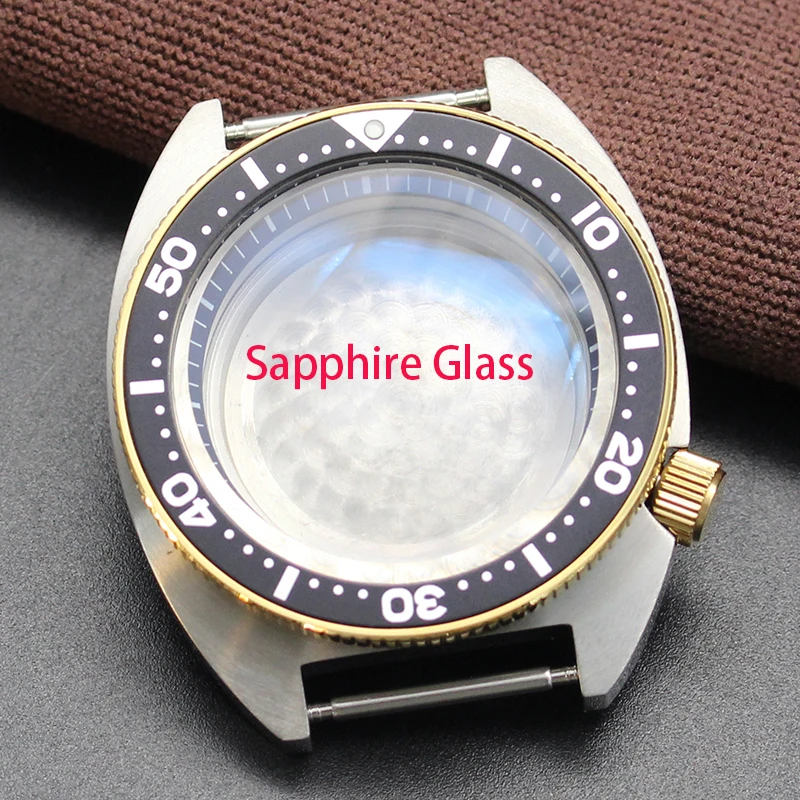 Caixa de atum de aço inoxidável Sapphire Glass, Mod SKX 6105, Seiko Nh34, NH35, 36, 38 movimento, 28.5mm, capítulo anéis, venda quente