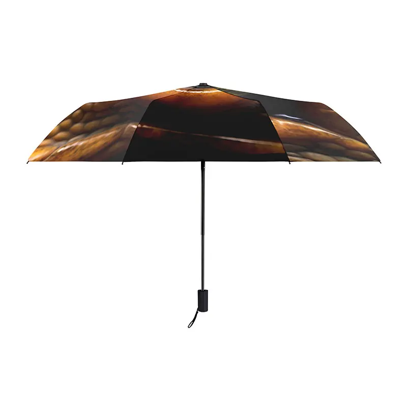1pcs Scary Big Eyes Creative Portable Folding Umbrella for Men Lightweight Travel UV Rain Proof Sturdy Crocodile Eyes Design