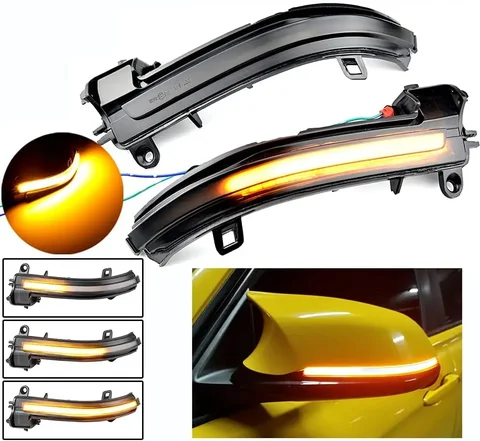 LED 다이나믹 턴 시그널 사이드 미러 순차 라이트 램프 BMW 1 2 3 4 시리즈 F20 F21 F22 F23 F30 F31 F32 F33 F34 X1 E84 I3