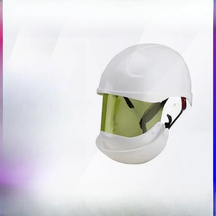 Electrical work, integrated anti-arc mask, impact protection helmet