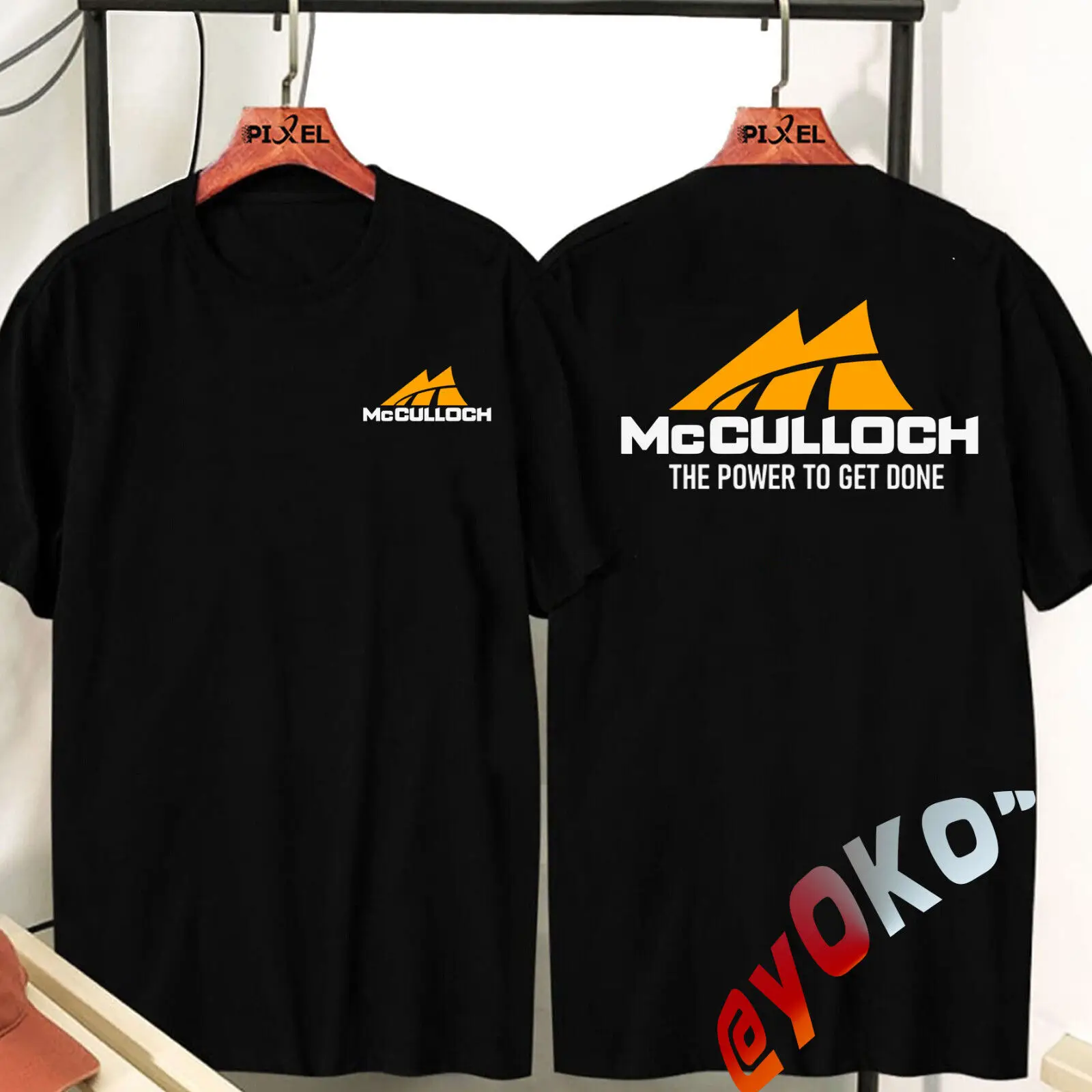 New Chainsaws McCulloch 2 Side Logo T-Shirt USA Size S - 5XL USA Free Shipping