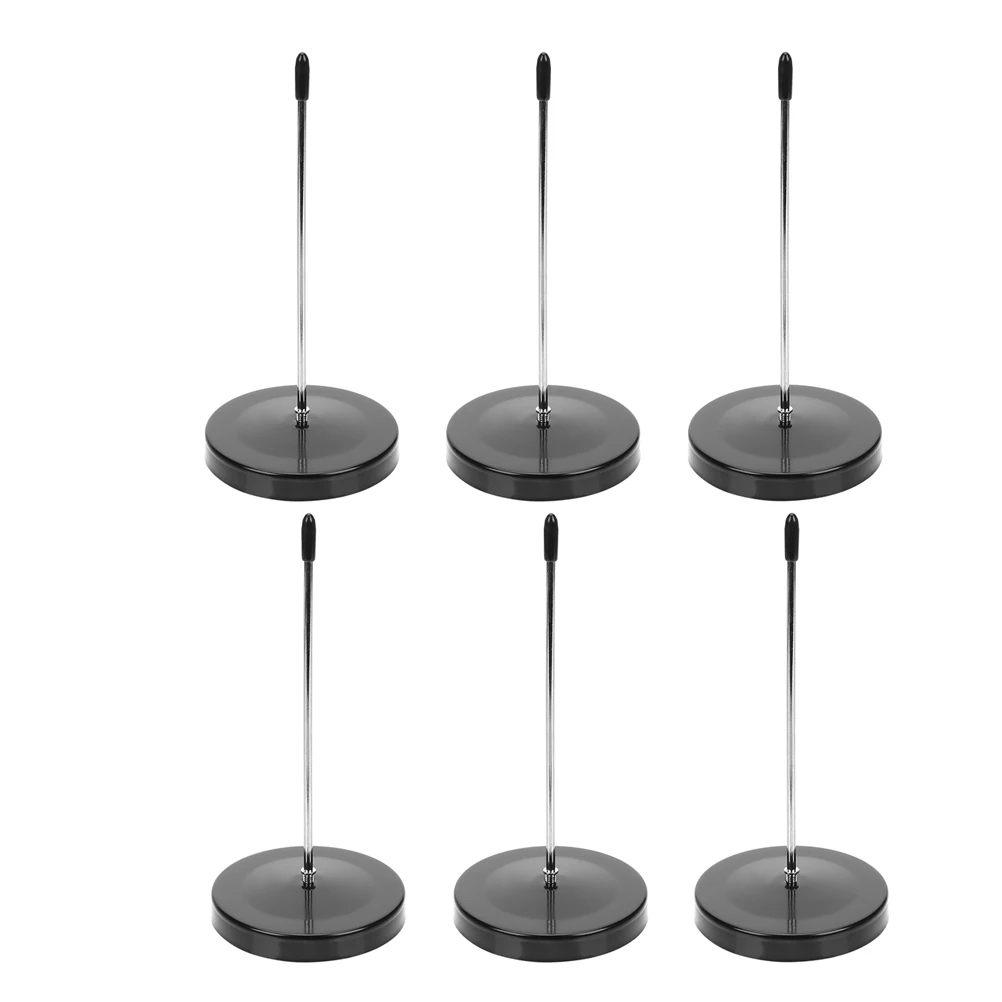 

6pcs Receipt Holder Ticket Stabber Restaurant Receipt Spike Bill Fork Check Spindle For Restaurant Bars Hotel Office Silver