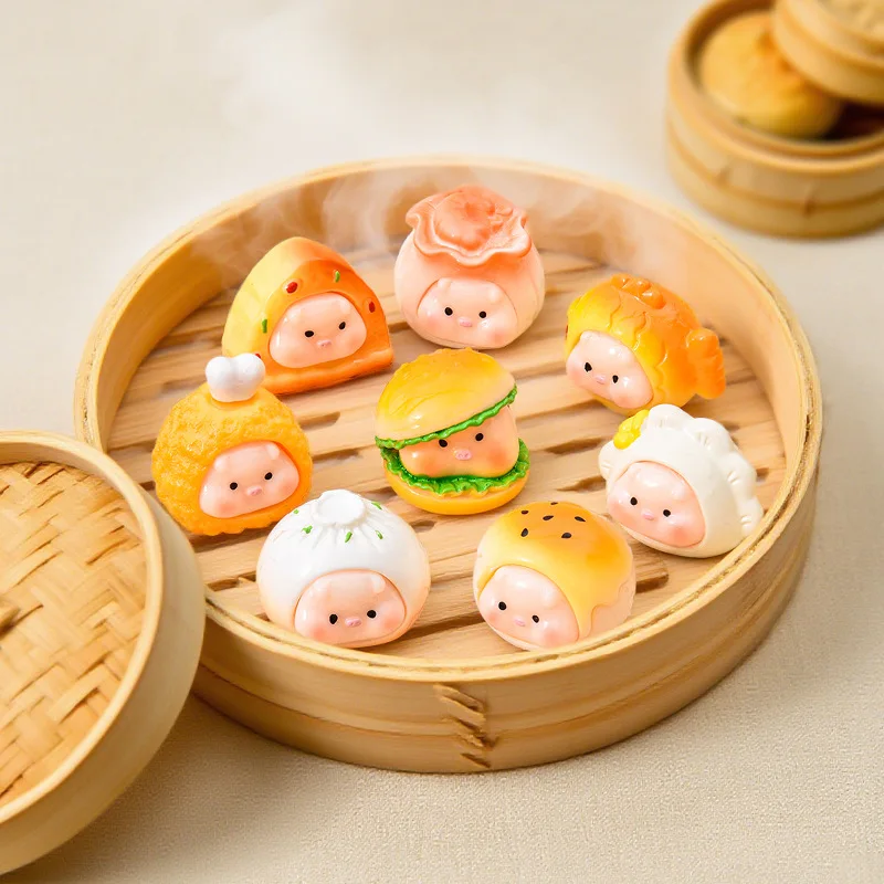 

Creative and Whimsical 3D Dessert Series: Adorable Mini Treats DIY Trend Toys Live-Streaming Pairing Game Blind Box Resin Deskto