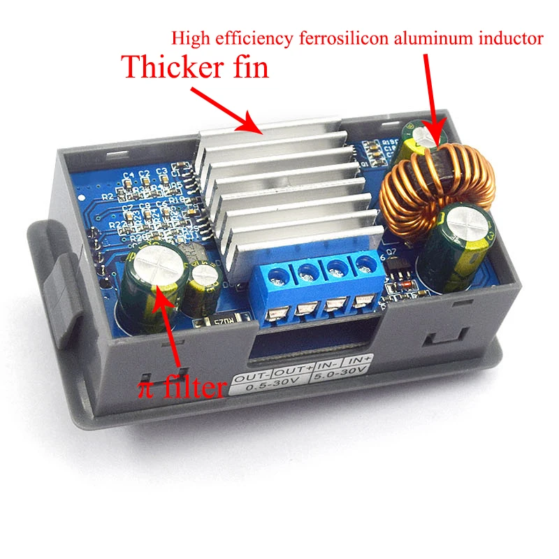 DC-DC Buck Boost Converter CC CV 0.5-30V 4A 5V 6V 12V 24V Moduł zasilania Regulowany regulowany zasilacz laboratoryjny ZK-4KX