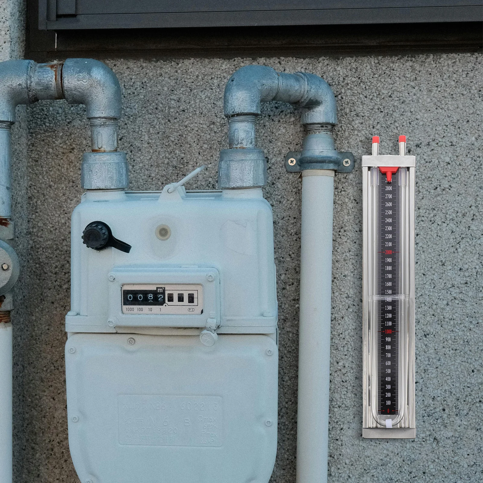 

Stainless Steel U-Shaped Pressure Gauge Easy Installation Natural Gas Pipe Liquid Pressure Gauge Water Column Manometer