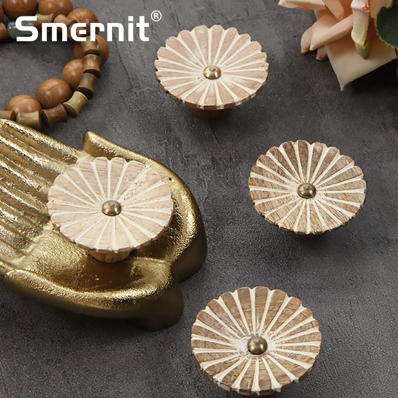 Handmade Brass Door Handle Kitchen accessories Furniture Handles for Wardrobe Cabinets and Drawers Knobs