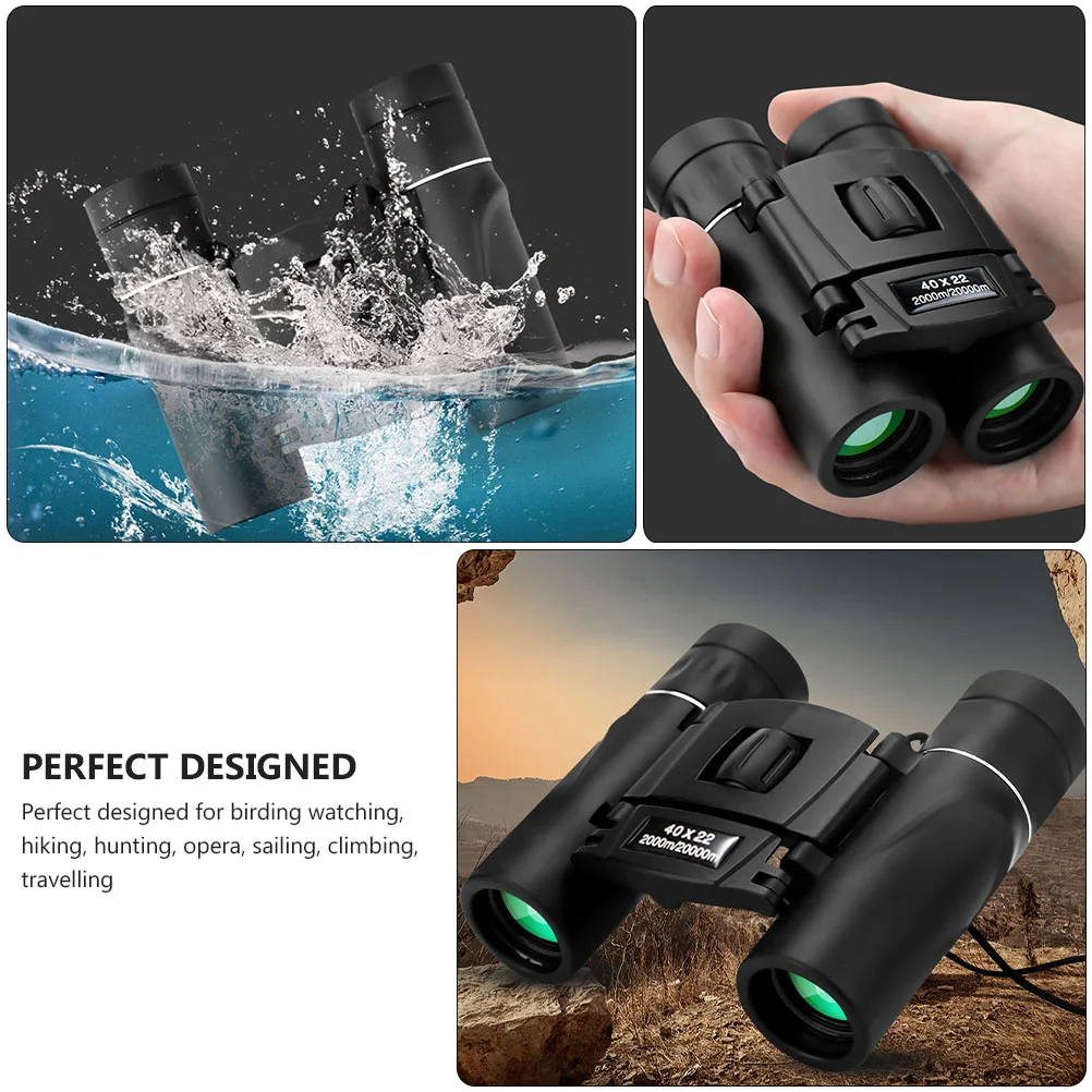 

21pcs 40X22 Compact Binocular For Bird Watching Hunting Travel Outdoor Sightseeing Portable Small Lightweight Dual Focus High