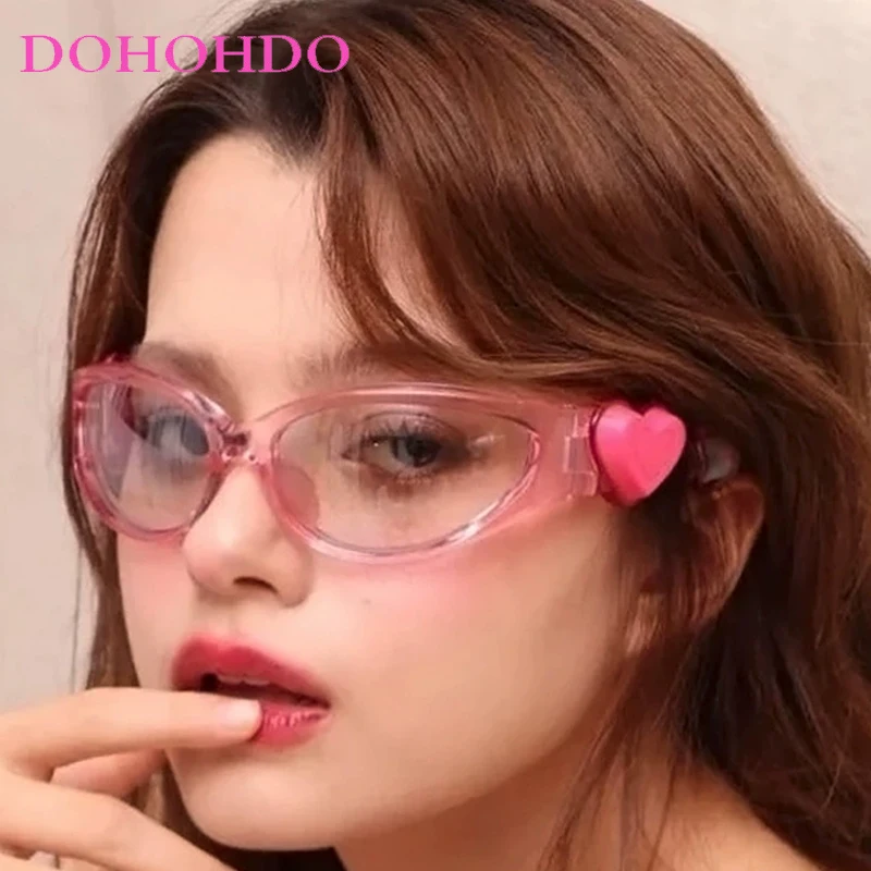 

Y2K Luxury Designer Oval Sunglasses For Men Women Fashion Cat Eye Sun Eyeglass Casual Travel Eyeglasses UV400 Gafas De Sol Mujer