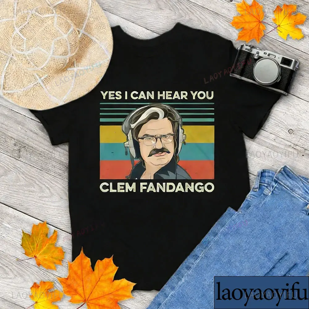 Yes I Can Hear You Clem Fandango Retro Vintage Graphic Tee Comedy TV Shirt Toast of London Shirt Gift for You and Your Family