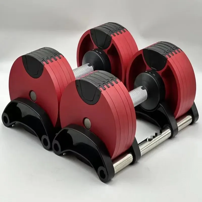 Adjustable Cast Steel Dumbbell Set 2kg Increment Custom Fitness Leg Workout Unisex Home Gym