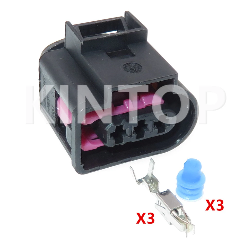 1 Set 3 Pins 4D0971993 Car Sealed Electrical Connector With Wires Auto Engine Fuel Track Pressure Sensor AC Assembly Socket