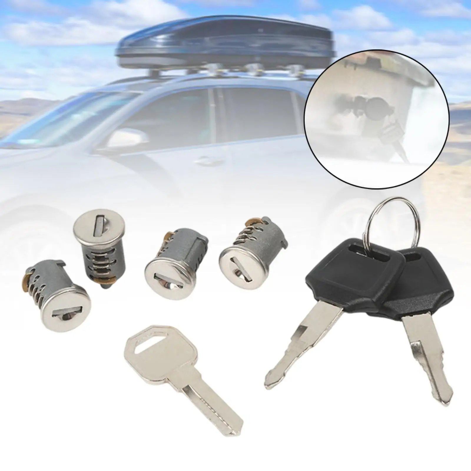 Car Roof with Key Stable Car Modification for Roof Racks Cross Bars Cargo Box Kayak Racks Ski Racks