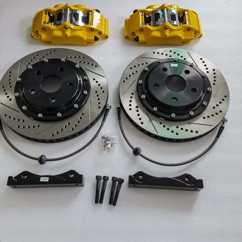 

Jekit Four Piston Brake Caliper 330x28mm Gray Cast Iron Disc For Peugeot 407 Peugeot 208 gti a3 2005 roue de 17 pouce
