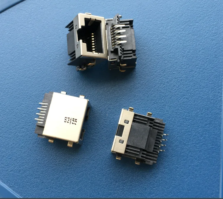 For RJ45 network port socket, crystal head seat, sinking plate 8P8C network port, new original connector