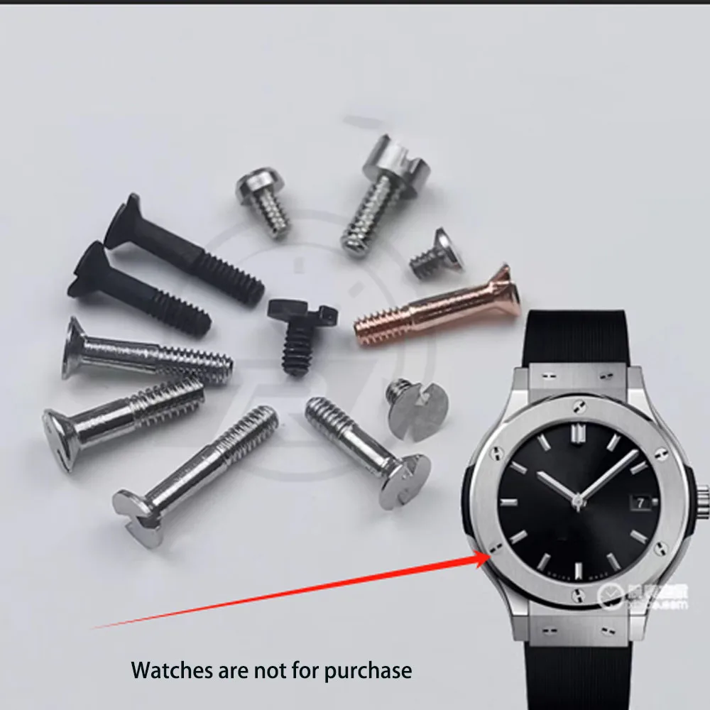 

Watch screws are suitable for H.UBLOT watch case back cover screws, watch strap interface screws, and watch accessory parts