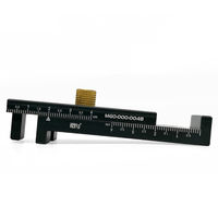 Ganwei Saw Gap Adjuster Measuring Ruler with Sawtooth Mortise Thickness Gauges Precision Woodworking Tool