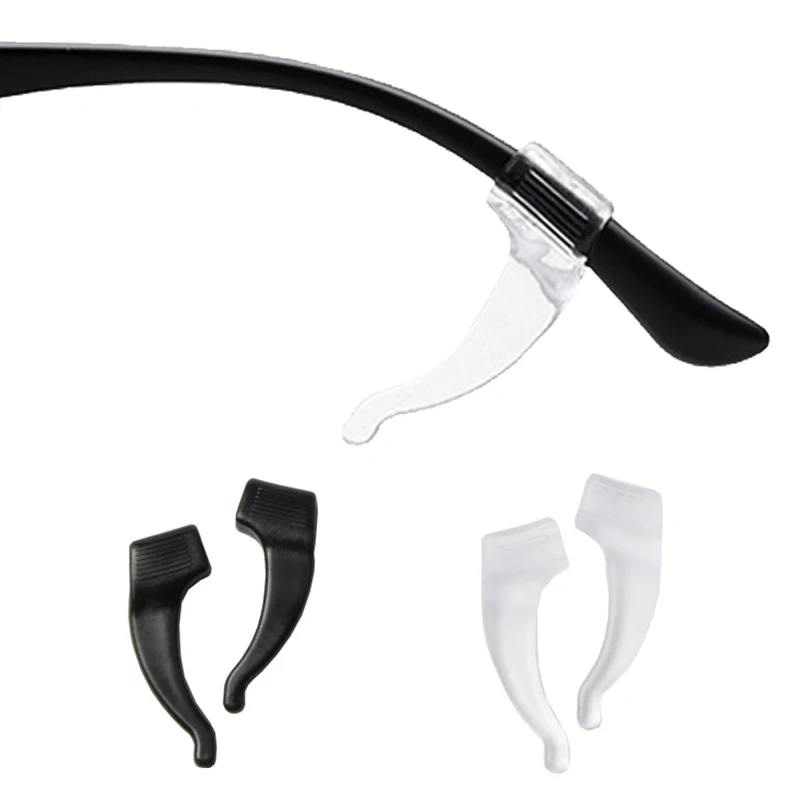 10pairs Anti-slip Silicone Ear Grips Glasses Eyeglasses Leg Ear Hook Stopper Bracket Fastener Accessories Temple Holder image 3