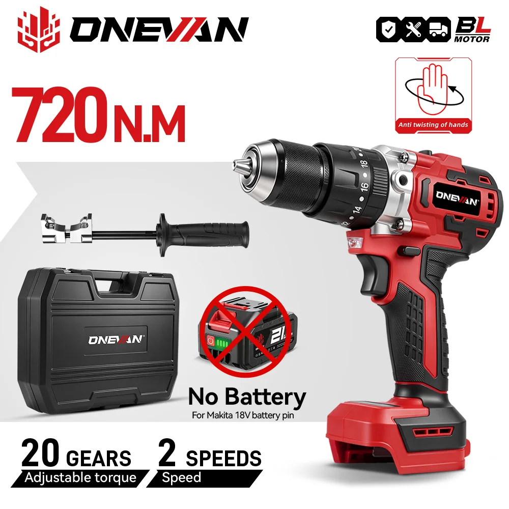 trapano-elettrico-brushless-onevan-720nm-a-2-velocita-per-avvitare-viti-perforare-terreno-e-suolo-compatibile-con-batteria-makita-18v