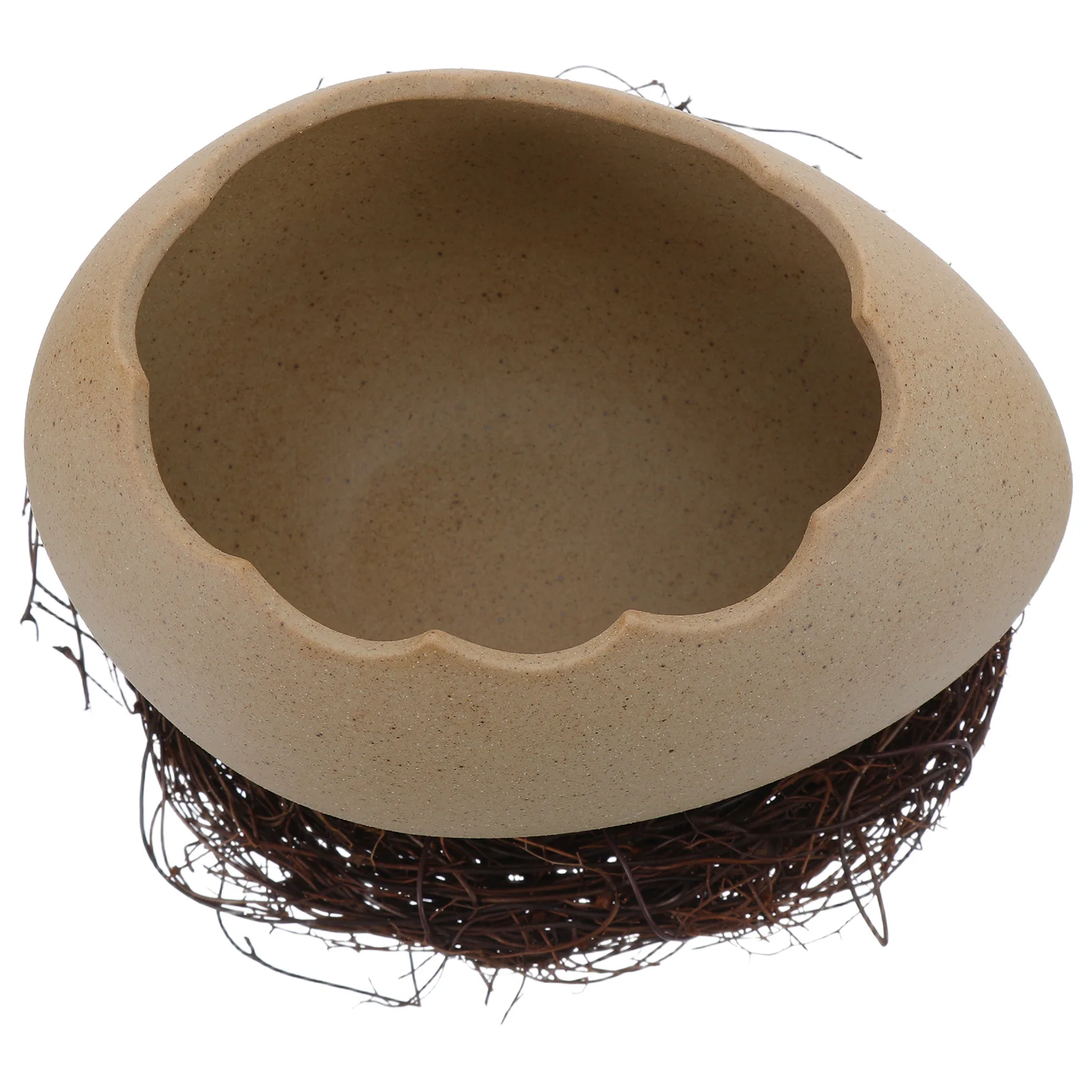 وعاء عش قشر البيض منظم طعام من السيراميك للحلوى والفاكهة والوجبات الخفيفة والصلصة والبودنغ عرض غمس الحاويات المنزلية #3