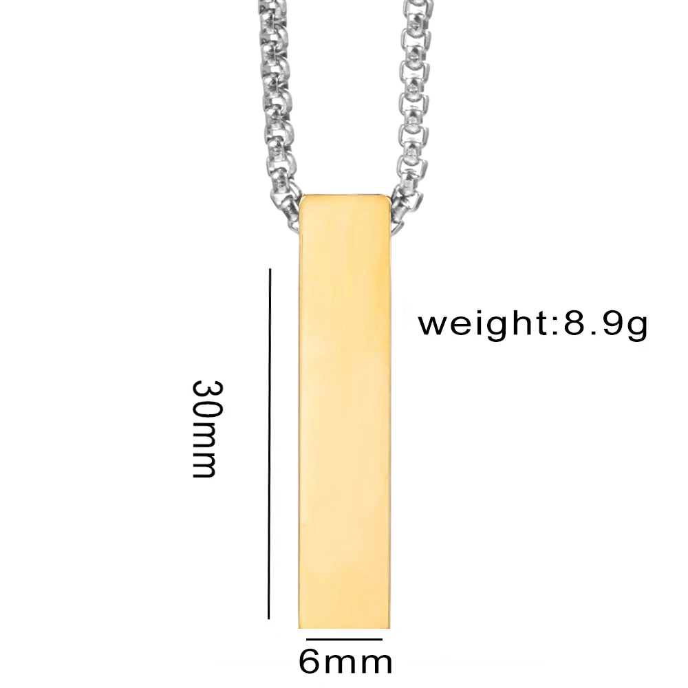 Simple Blank Stainless Steel Vertical Cubic Bar Pendant Urn Container Memorial Necklace Spiral Open Ash Storage Lockets Keepsake