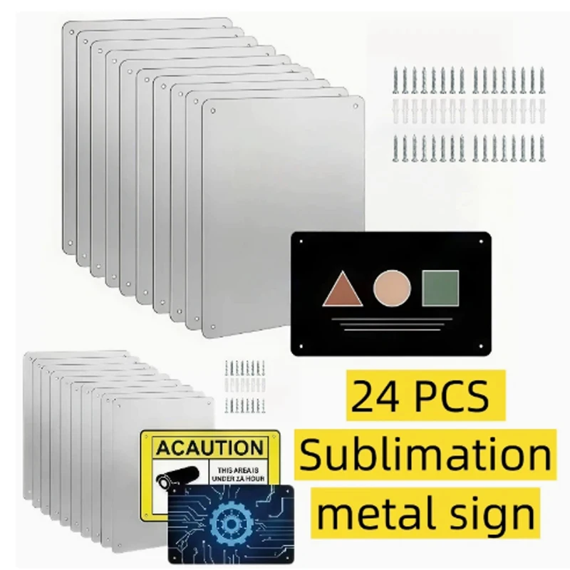 Custom Sign Metal Aluminum Plate Outdoor Wall Plate Decor Waterproof NO Fade DIY Flat Signs Craft Gift Billboard Round Plaque