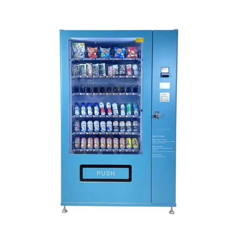 Máquina de venda automática de lanches, combinação de refrigerantes, água engarrafada, bebida fria, lanche automático, máquina de venda automática