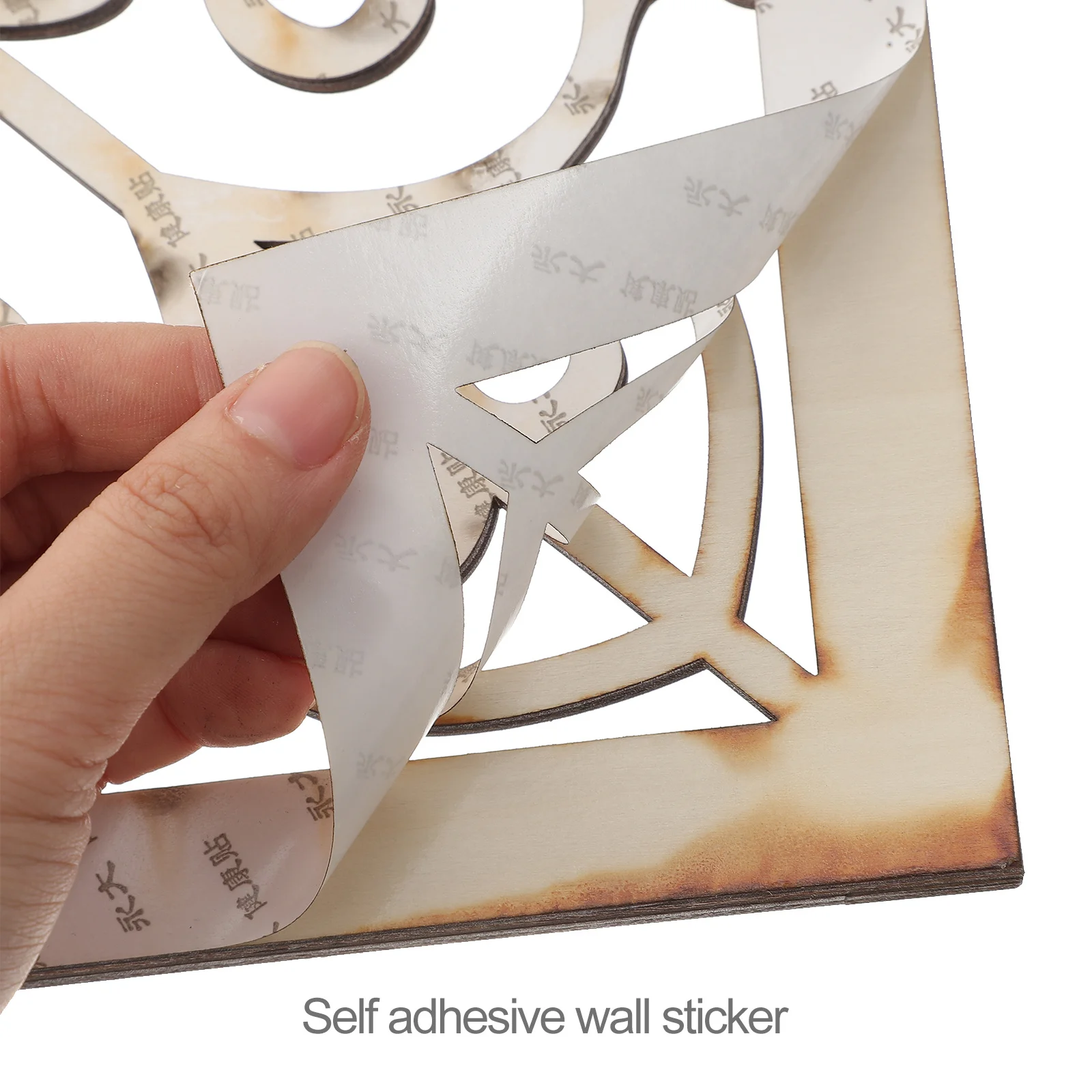 

3D Wooden Frame Wall Art Self-Adhesive Decorative Panels For Home Bedroom Living Room Wall Decor Removable Wooden Frame Decals