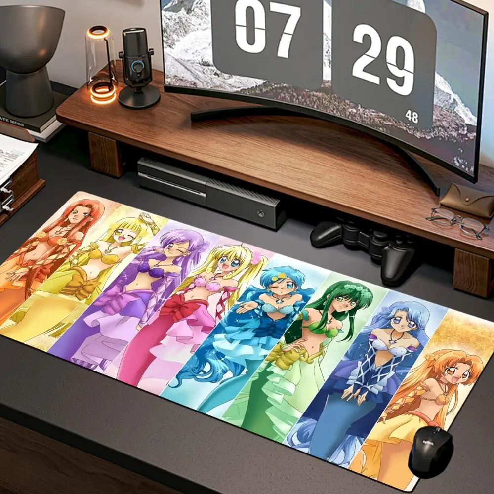 mermaid melody Mouse Pad New Computer Home Mousepad XXL Desk Mats Natural Rubber Office Anti Slip Gaming Accessories pad