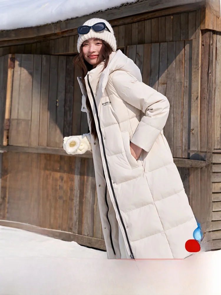 

Утепленная женская куртка Snowy Flight Spring 2026 с высоким содержанием пуха, теплая, универсальная, повседневная