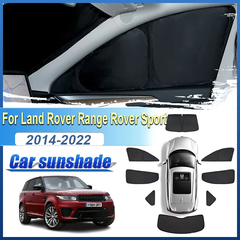 For Land Rover Range Rover Sport L494 2014-2022 Privacy Sunshade Windshield Window Shade Foldable Visor Shield Tools Accessories
