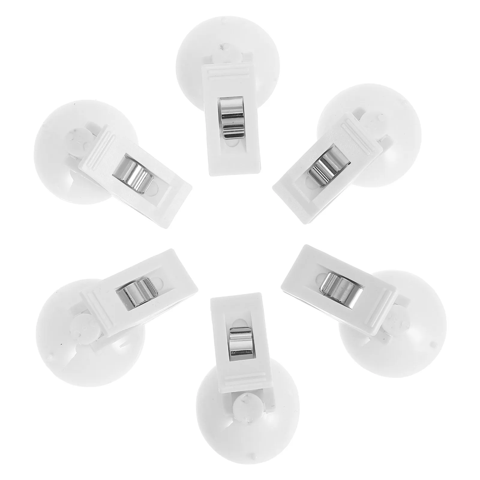 Suction Cup Clips 6 Pack Strong Hold Multipurpose Ticket Card Note Photo Display Organizer for Car Fridge
