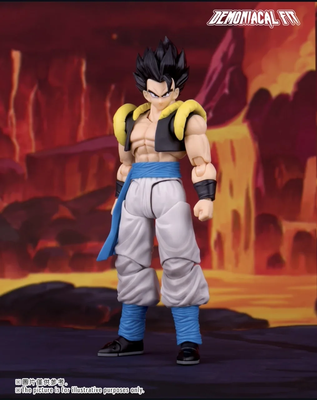 Demoniacal صالح لعبة دراغون بول Z أنيمي الشكل Gogeta عمل تمثال SHF بطل الفالس Gogeta الرقص العليا سوبر سايان لعبة هدية