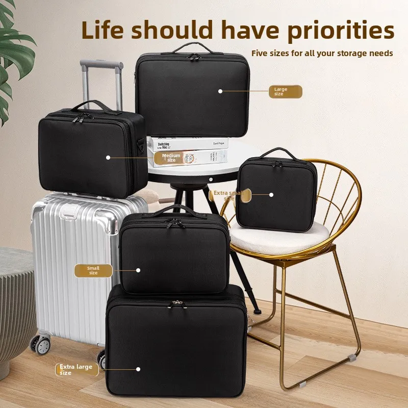 

Large Capaci Profional eup Bag Hard ell Multi-Purpose Beau Tool Kit Extra Large Size Cosmetic Bag Storage Organizer