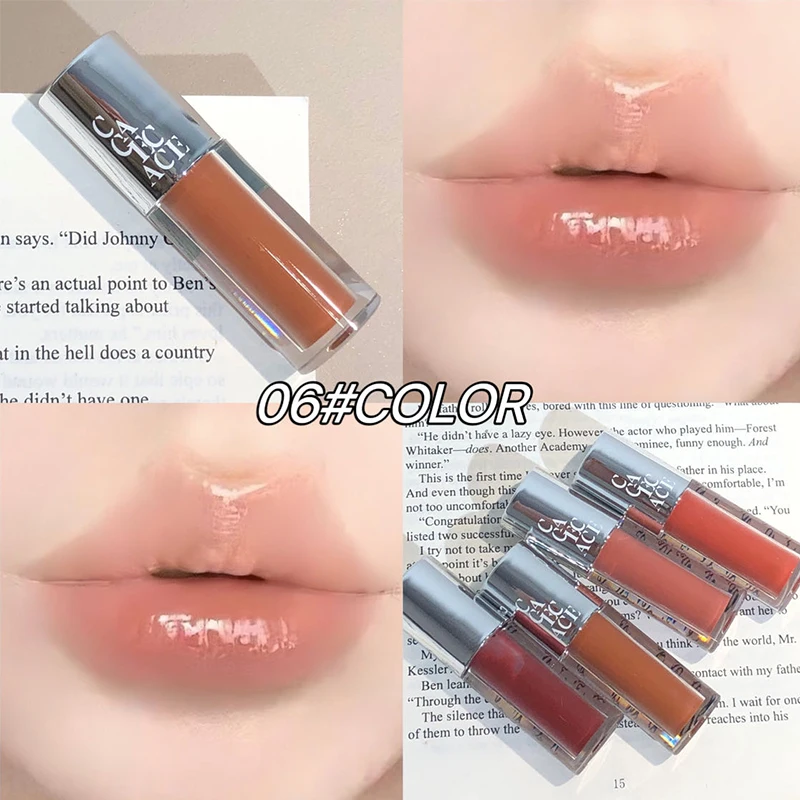 Mirror Watery Lip Gloss Jelly Lip Oil Tinted Hydrating Plumper Moisturizing Lips Glow Makeup Liquid Lipstick Cosmetics Lip Stain