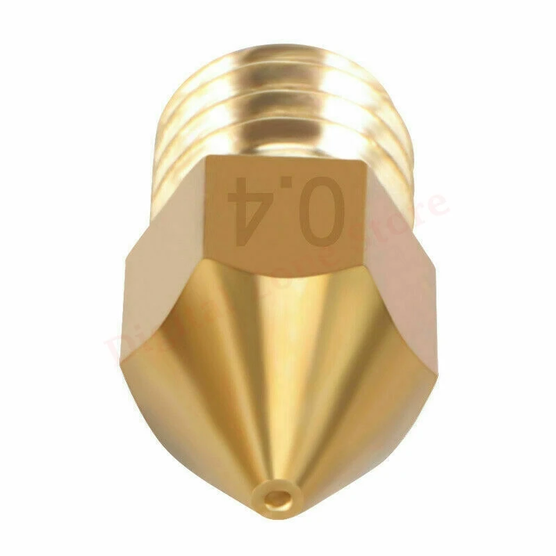 10PCS 0.4mm MK8 Extruder 3D Printer Brass Nozzle M6 Thread for Creality CR-10 Ender 3/5, Tevo Tornado - Image 3